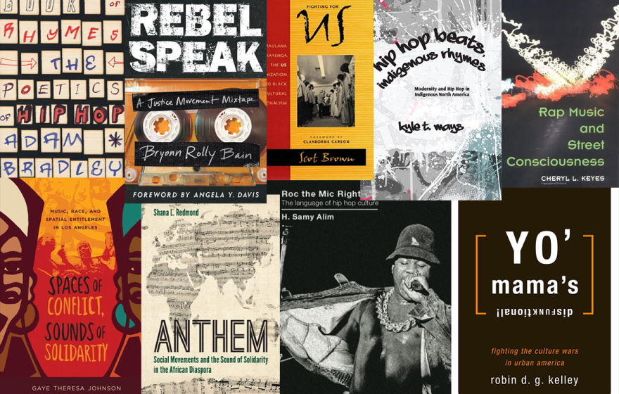 Book covers on hip-hop and Black culture by UCLA faculty members
