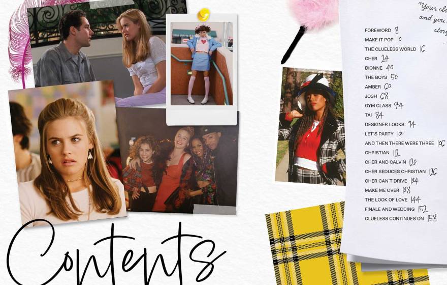 The table of contents from Mona May's book, “The Fashion of Clueless”